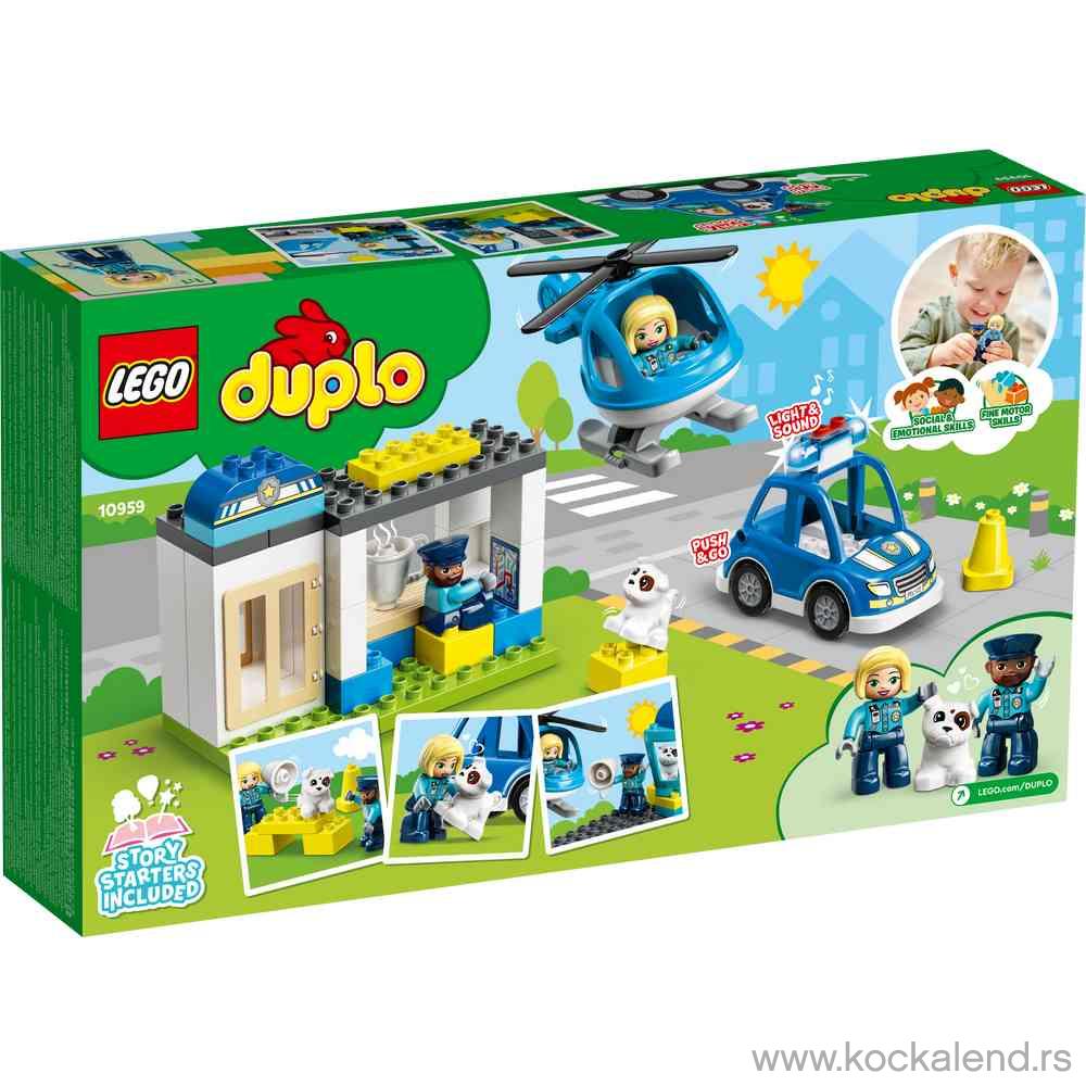 LEGO DUPLO TOWN POLICE STATION & HELICOPTER 