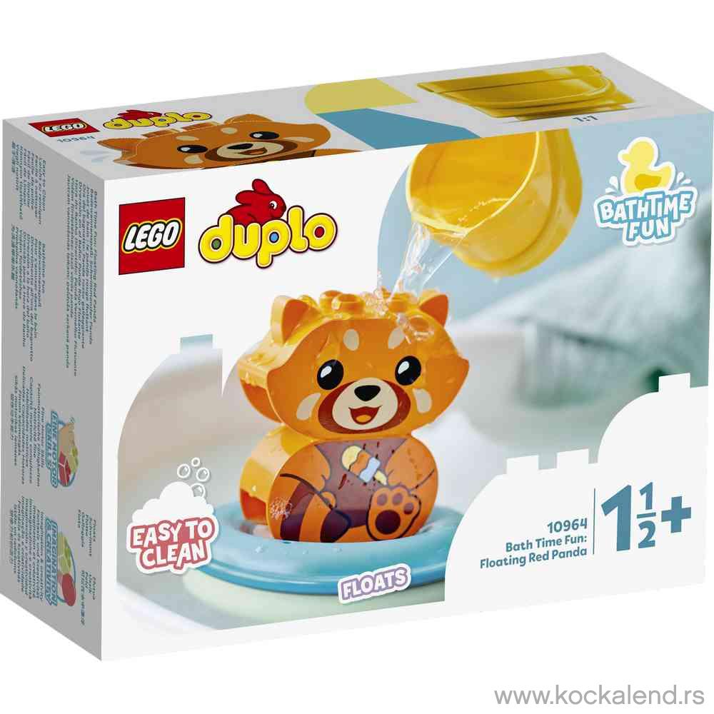 LEGO DUPLO MY FIRST BATH TIME FUN: FLOATING RED PANDA 