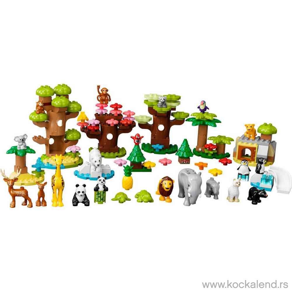 LEGO DUPLO TOWN WILD ANIMALS OF THE WORLD 