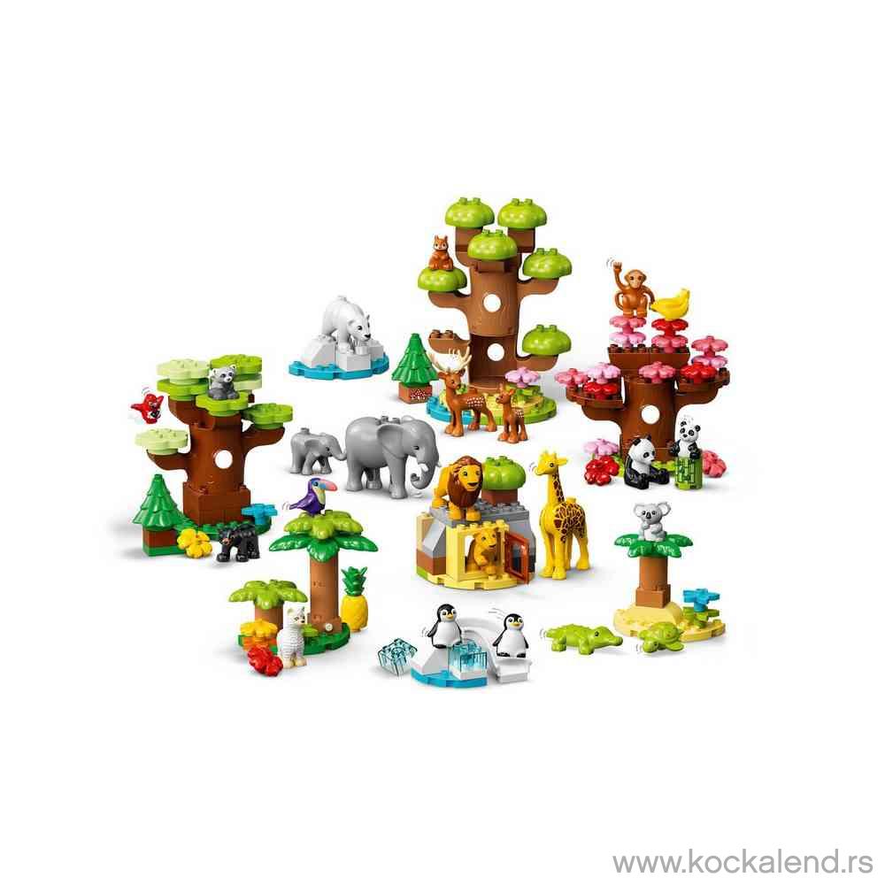 LEGO DUPLO TOWN WILD ANIMALS OF THE WORLD 