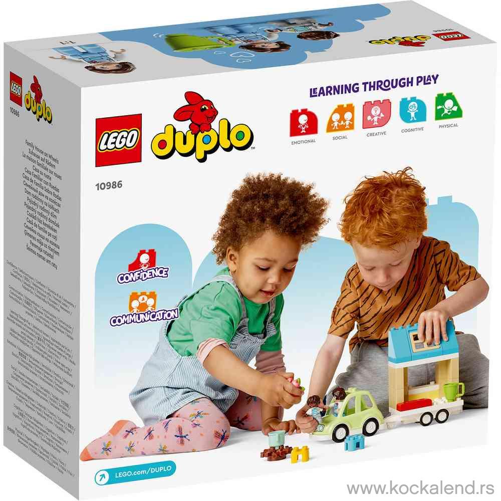 LEGO DUPLO TOWN FAMILY HOUSE ON WHEELS 