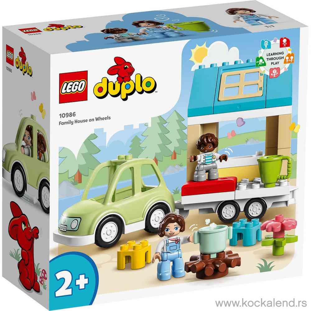 LEGO DUPLO TOWN FAMILY HOUSE ON WHEELS 