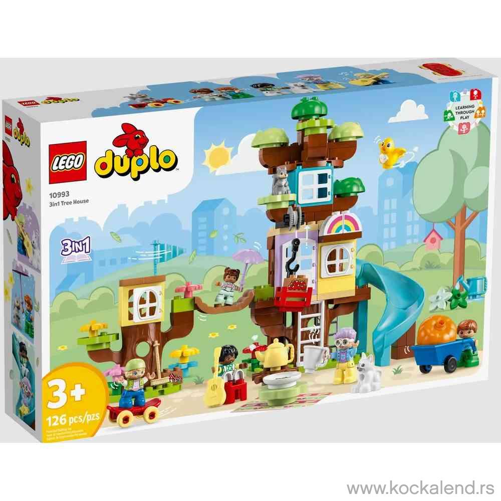 LEGO DUPLO TOWN 3IN1 TREE HOUSE 