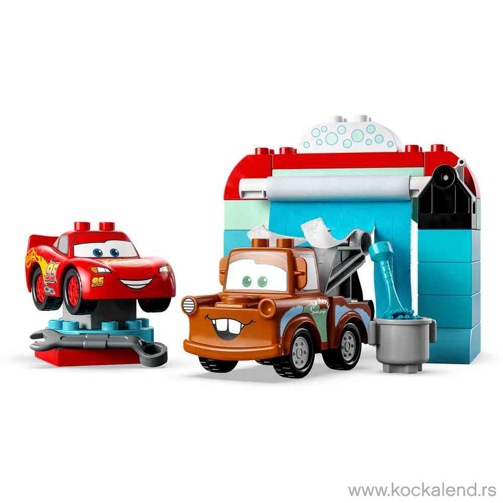 LEGO DUPLO DISNEY TM LIGHTNING MCQUEEN  AND  MATERS CAR WASH FUN 
