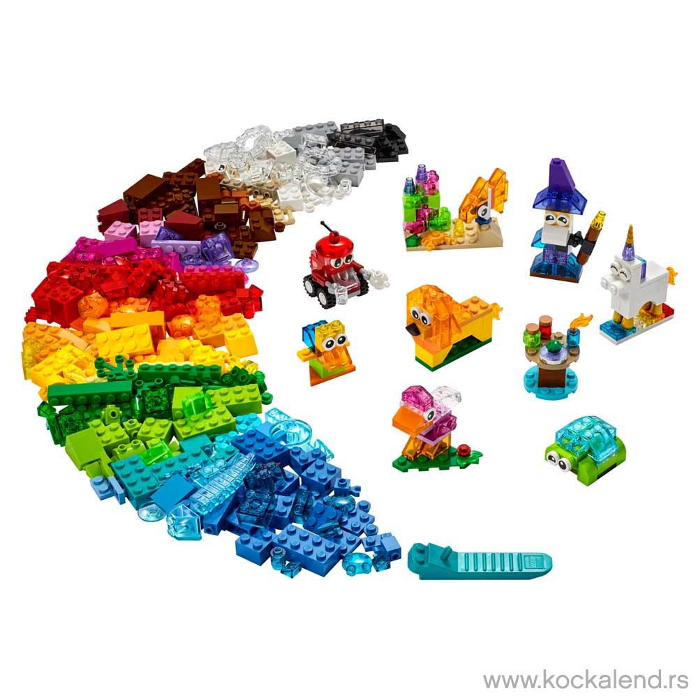 LEGO CLASSIC CREATIVE TRANSPARENT BRICKS 