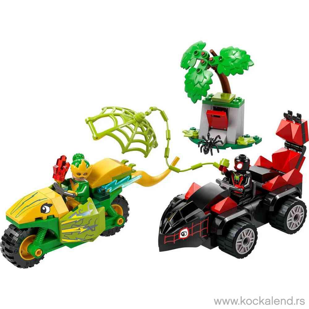 LEGO SPIDEY SPIN AND ELECTRO DINOSAUR VEHICLE CHASE