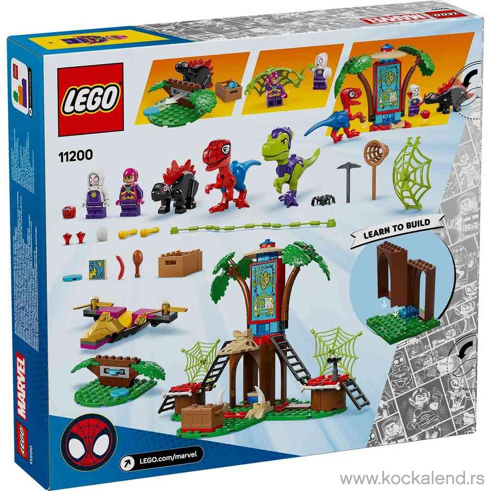 LEGO SPIDEY SPIDEY AND GOBBYS RAPTOR BATTLE AT TREE 