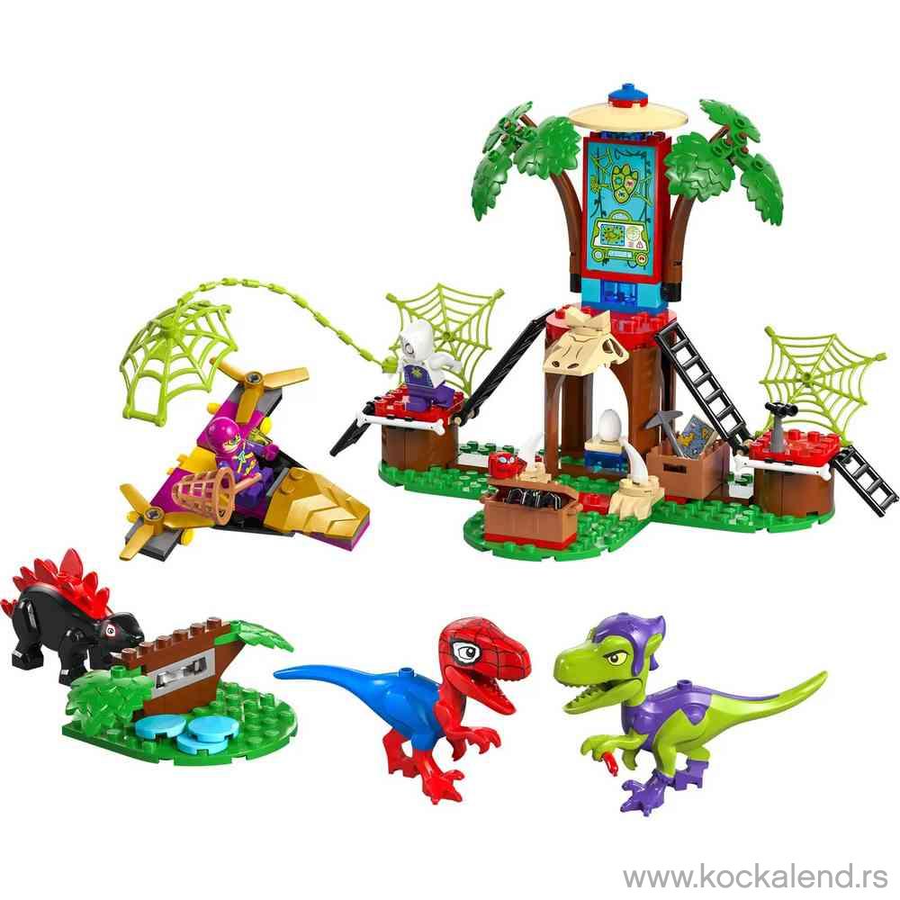 LEGO SPIDEY SPIDEY AND GOBBYS RAPTOR BATTLE AT TREE 