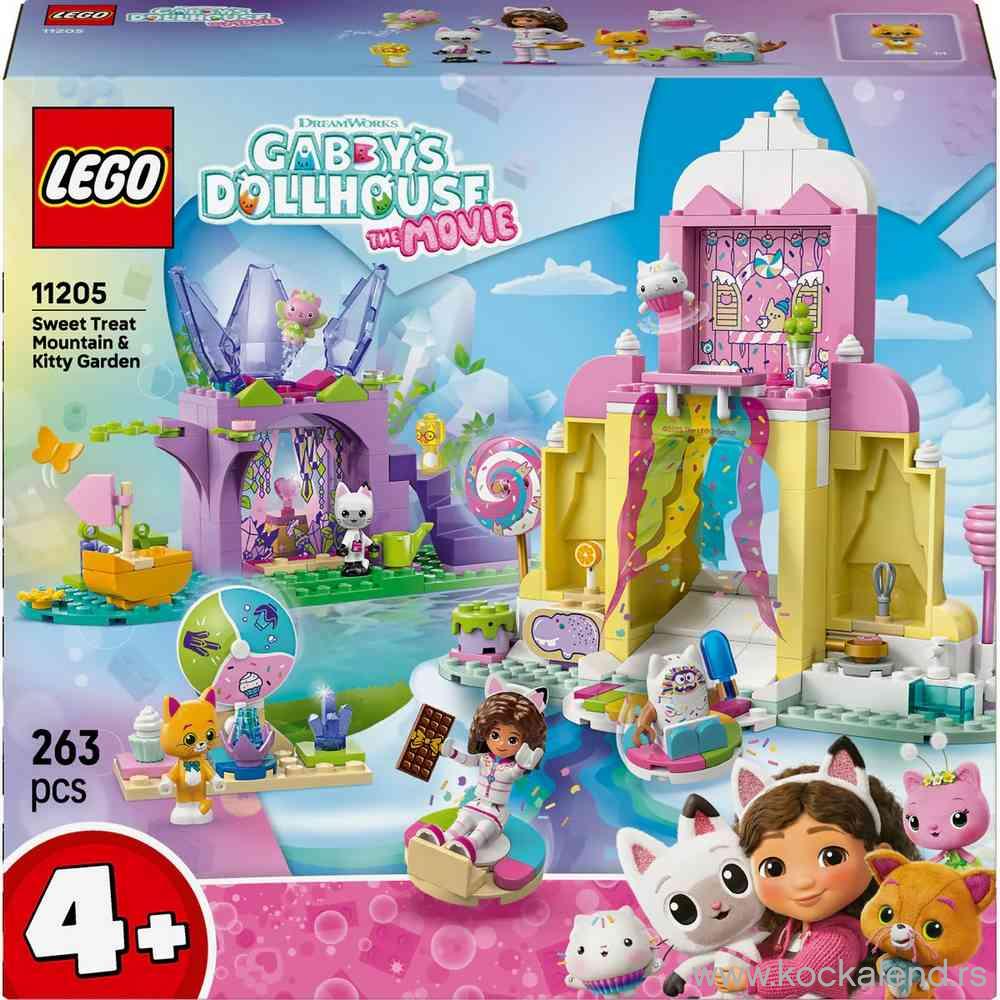 LEGO GABBYS DOLLHOUSE SWEET TREAT MOUNTAIN AND KITTY 
