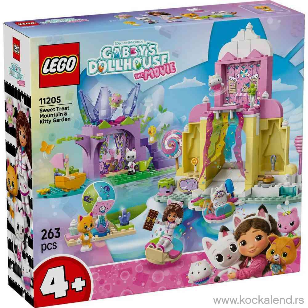 LEGO GABBYS DOLLHOUSE SWEET TREAT MOUNTAIN AND KITTY 