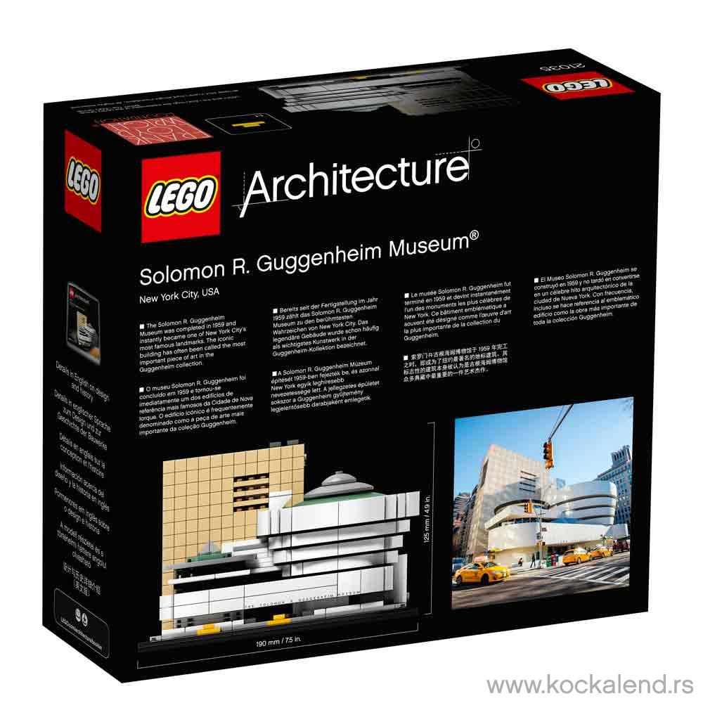 LEGO ARCHITECTURE SOLOMON R. GUGGENHEIM MUSEUM 