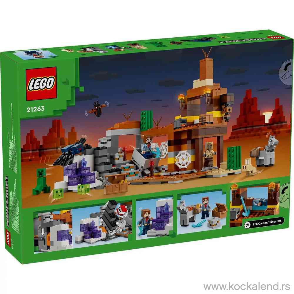 LEGO MINECRAFT THE BADLANDS MINESHAFT 
