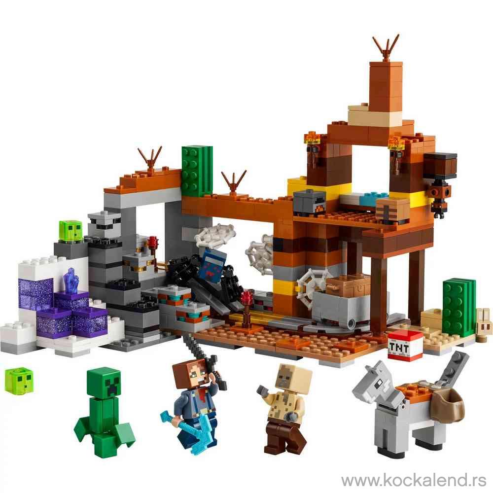 LEGO MINECRAFT THE BADLANDS MINESHAFT 
