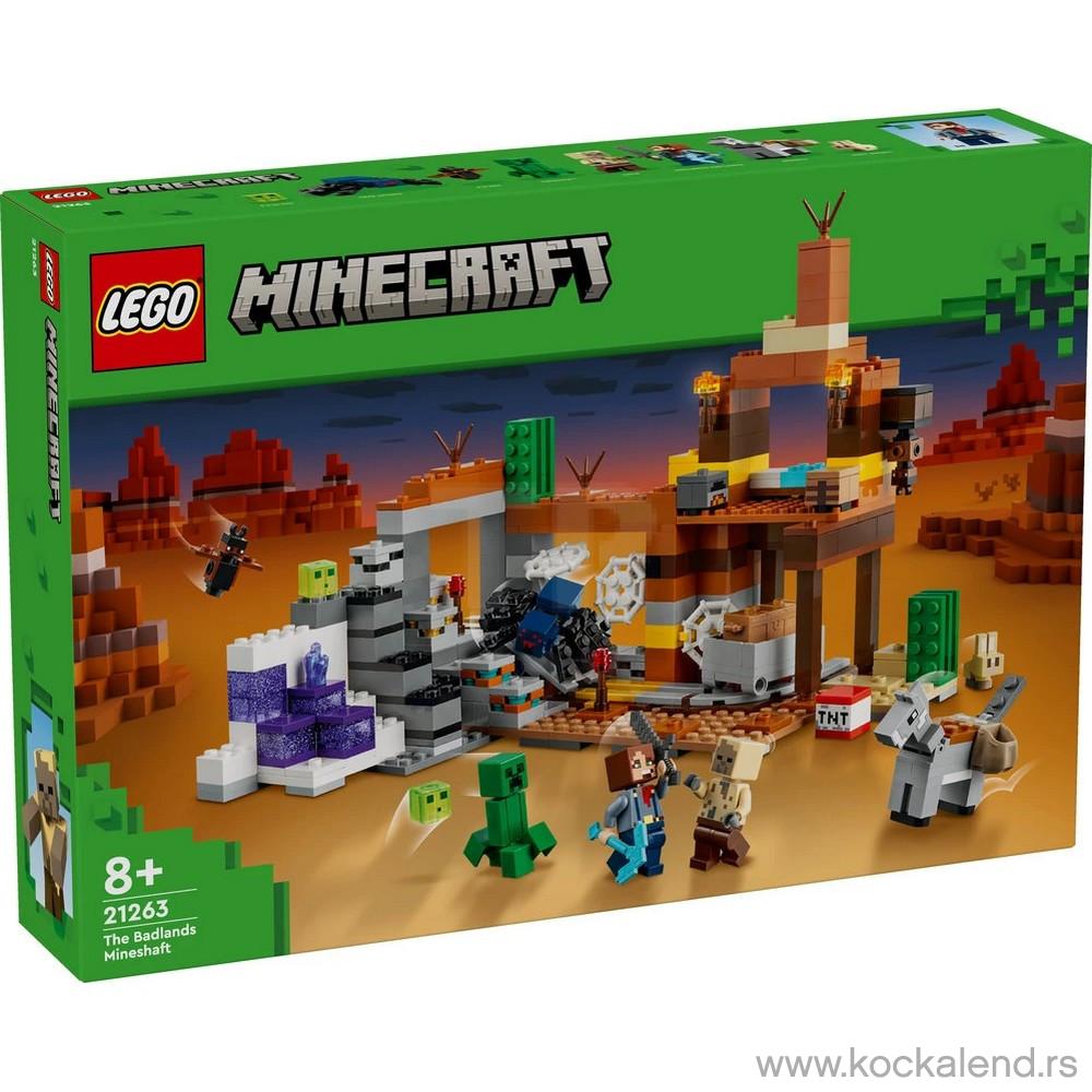LEGO MINECRAFT THE BADLANDS MINESHAFT 