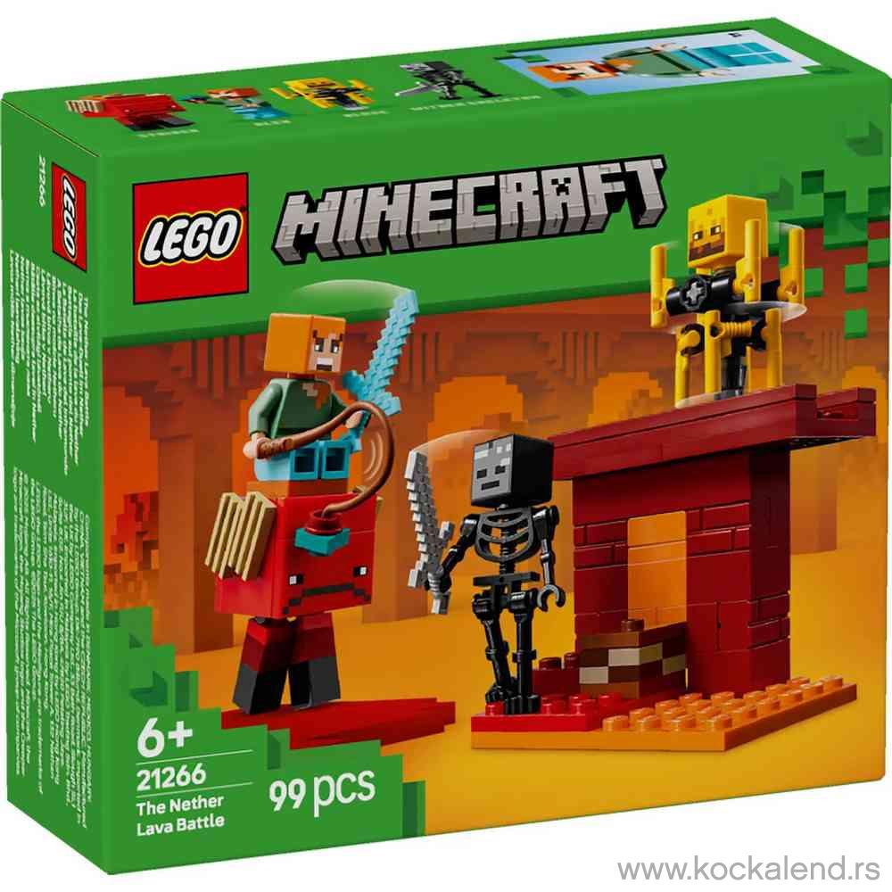 LEGO MINECRAFT THE NETHER LAVA BATTLE 