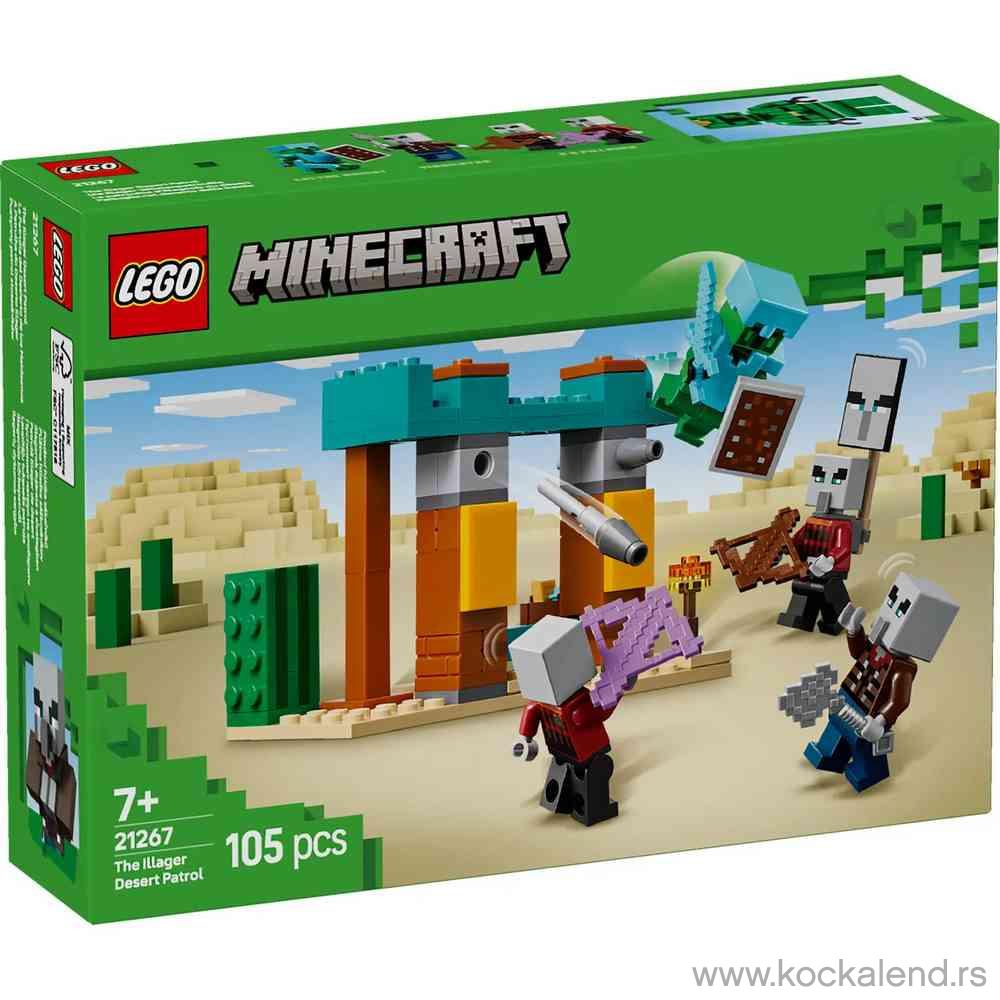 LEGO MINECRAFT THE ILLAGER DESERT PATROL 