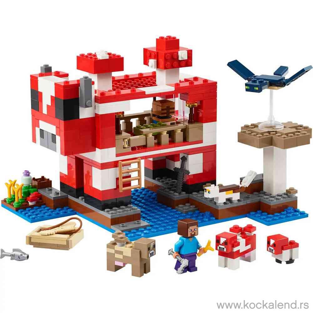 LEGO MINECRAFT THE MOOSHROOM HOUSE