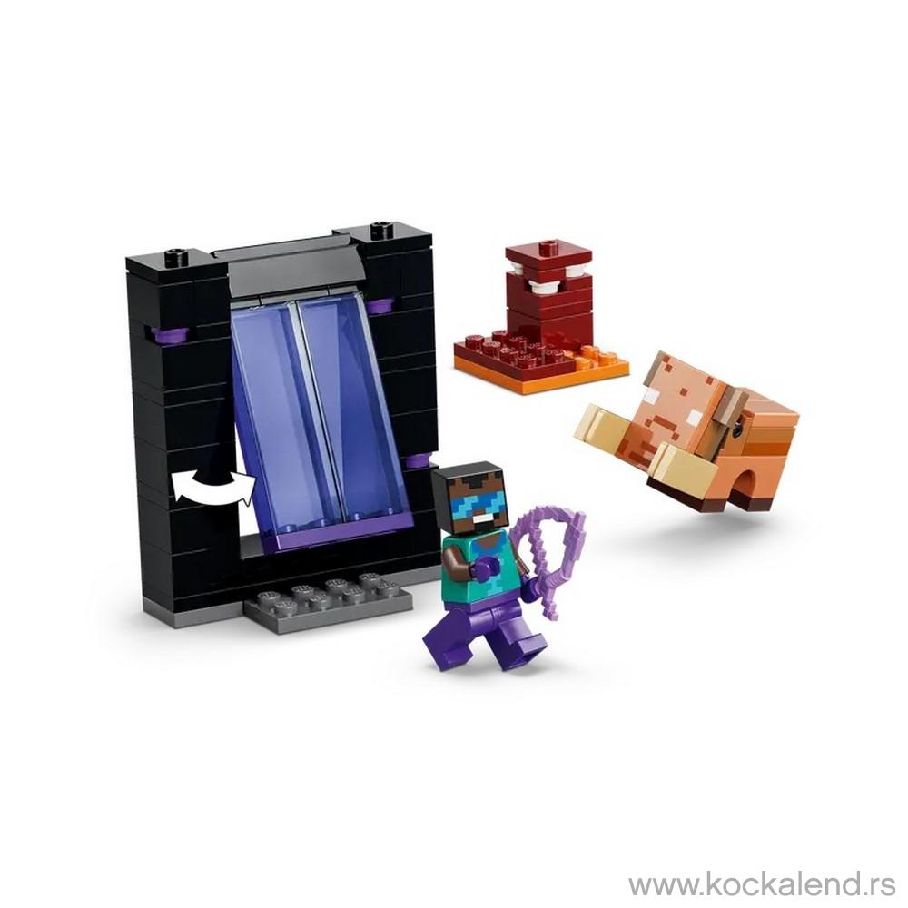 LEGO MINECRAFT NETHER  AND  END PORTAL JOURNEY 