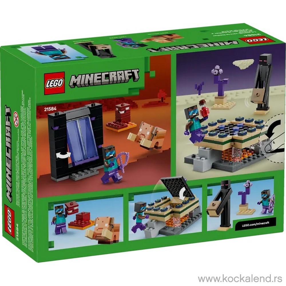 LEGO MINECRAFT NETHER  AND  END PORTAL JOURNEY 