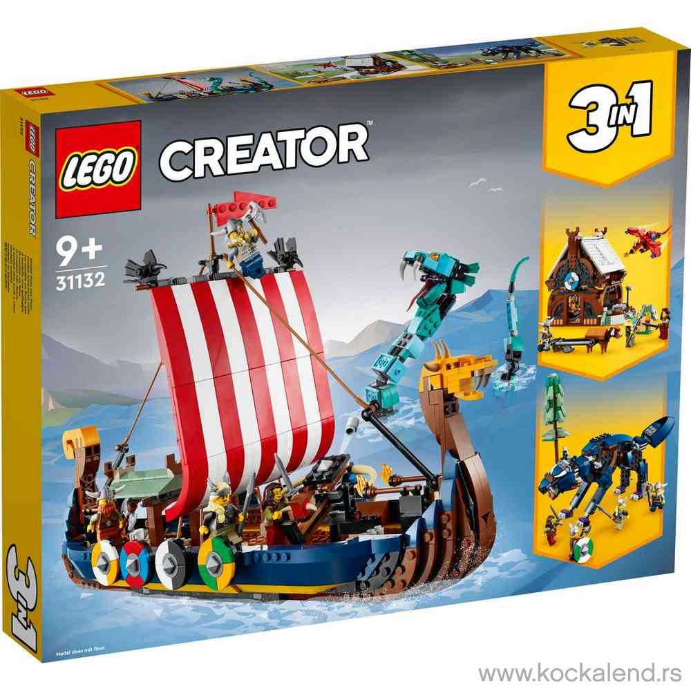 LEGO CREATOR VIKING SHIP AND THE MIDGARD SERPENT 