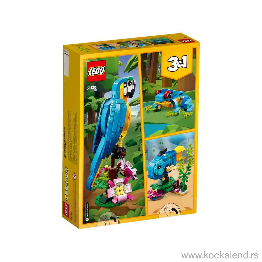 LEGO CREATOR EXOTIC PARROT 