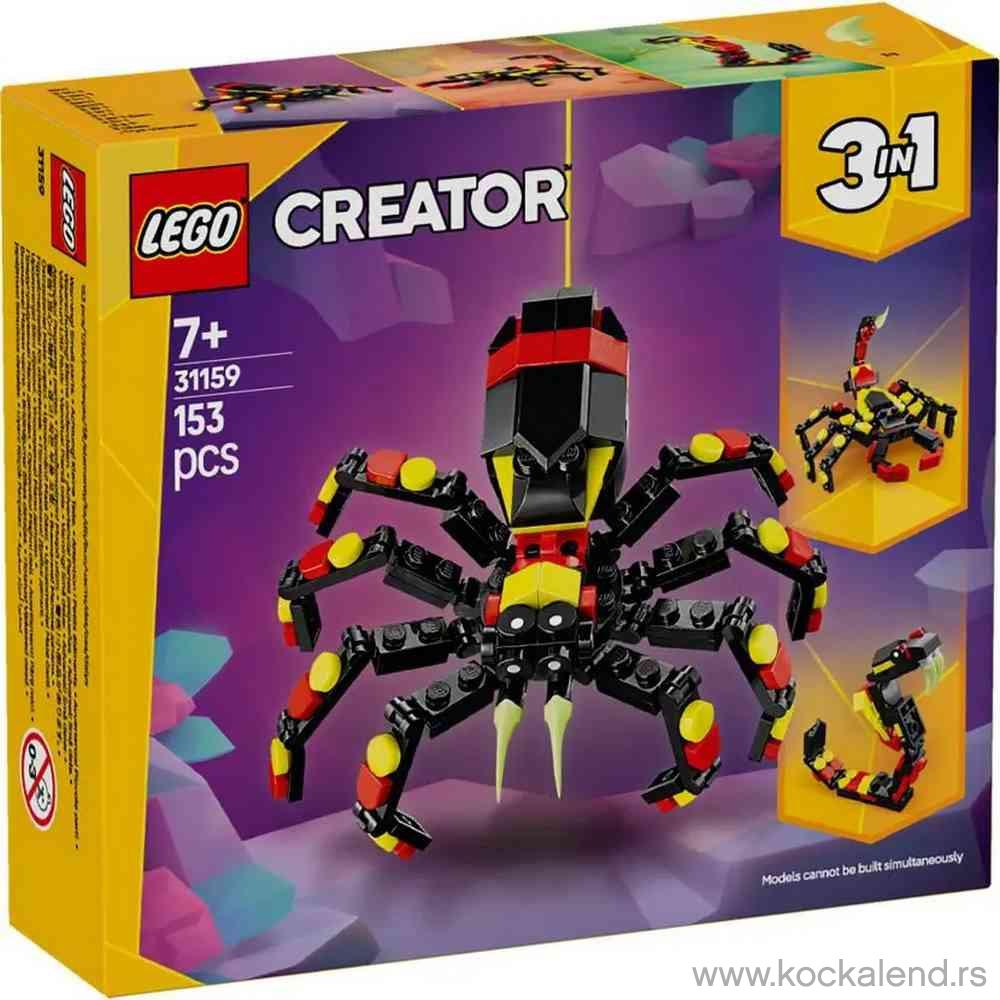 LEGO CREATOR WILD ANIMALS  SURPRISING SPIDER 