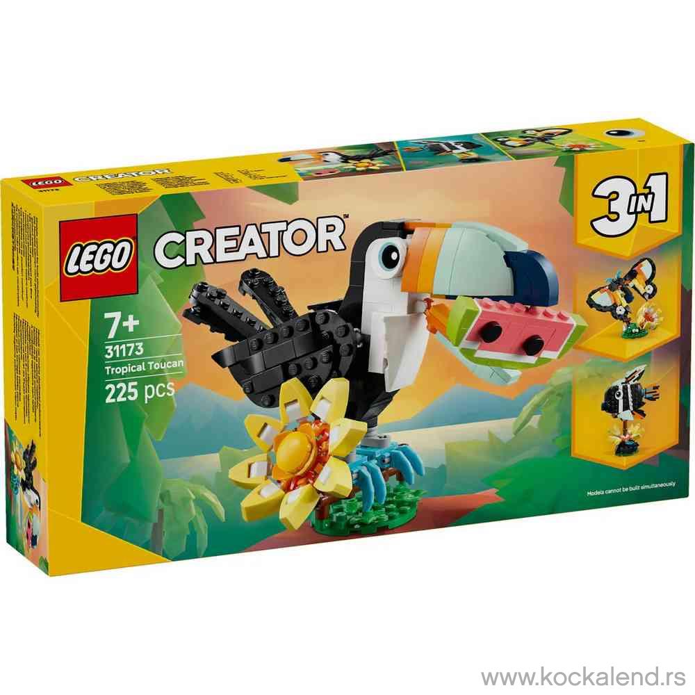 LEGO CREATOR  WILD ANIMALS TROPICAL TOUCAN 