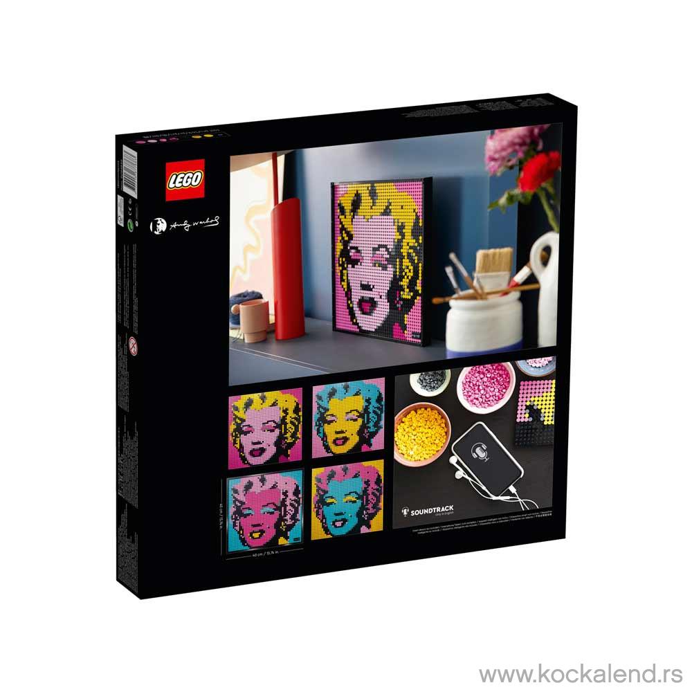 LEGO ART ANDY WARHOLS MARILYN MONROE 