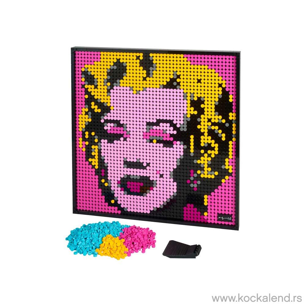 LEGO ART ANDY WARHOLS MARILYN MONROE 