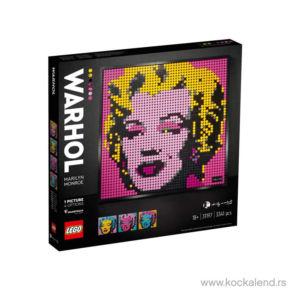LEGO ART ANDY WARHOLS MARILYN MONROE 