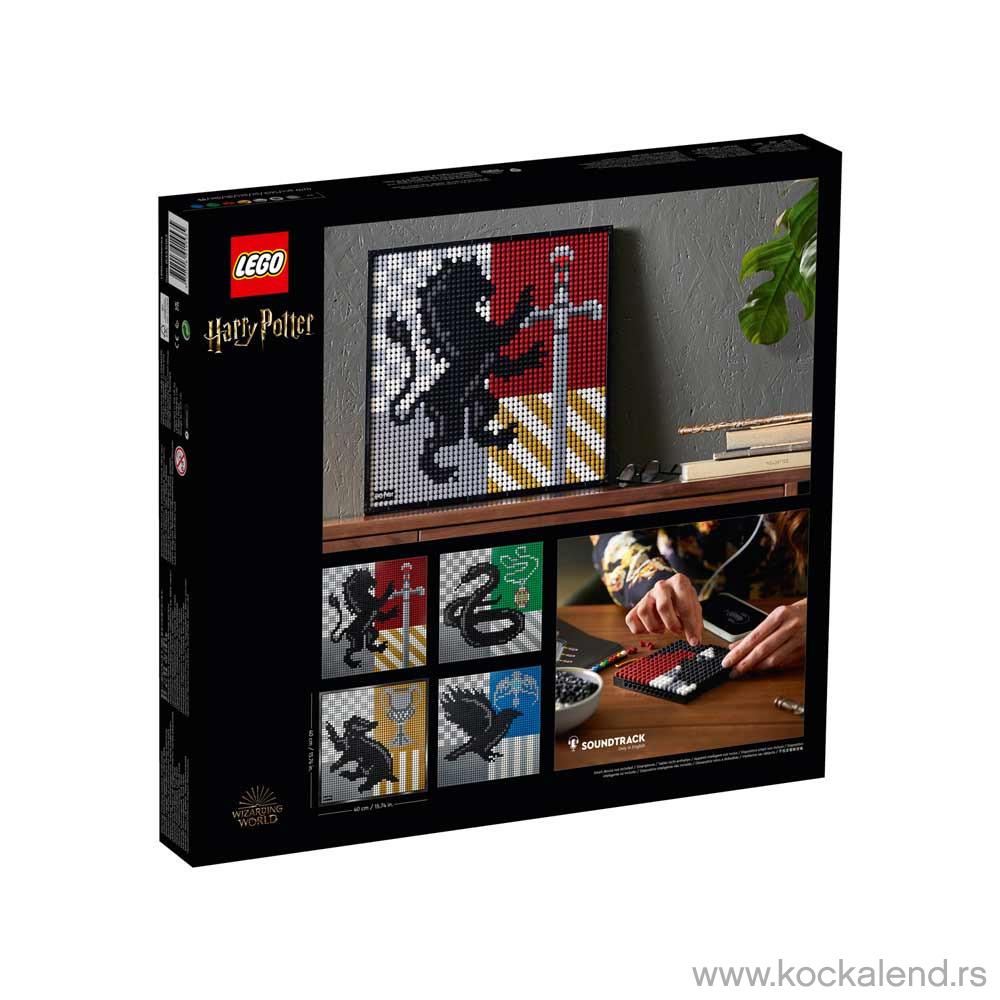 LEGO ART HARRY POTTER HOGWARTS CRESTS