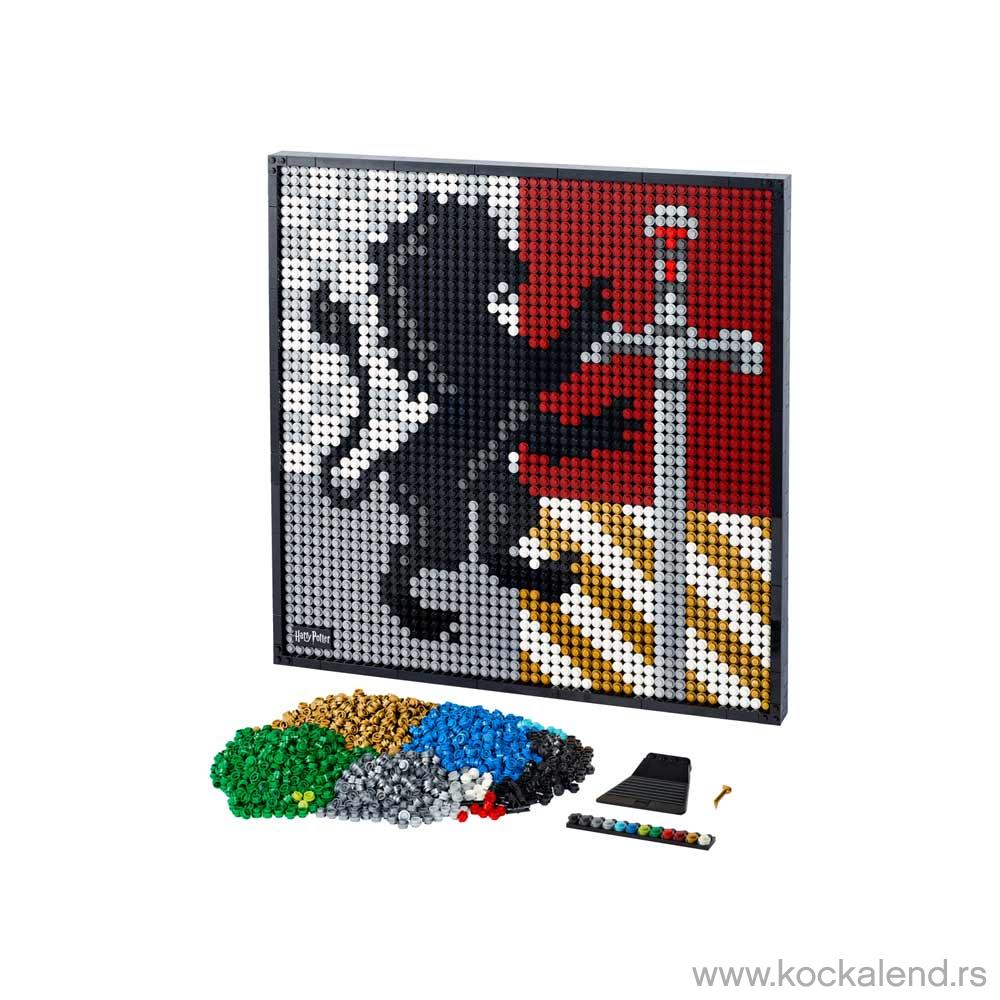 LEGO ART HARRY POTTER HOGWARTS CRESTS 