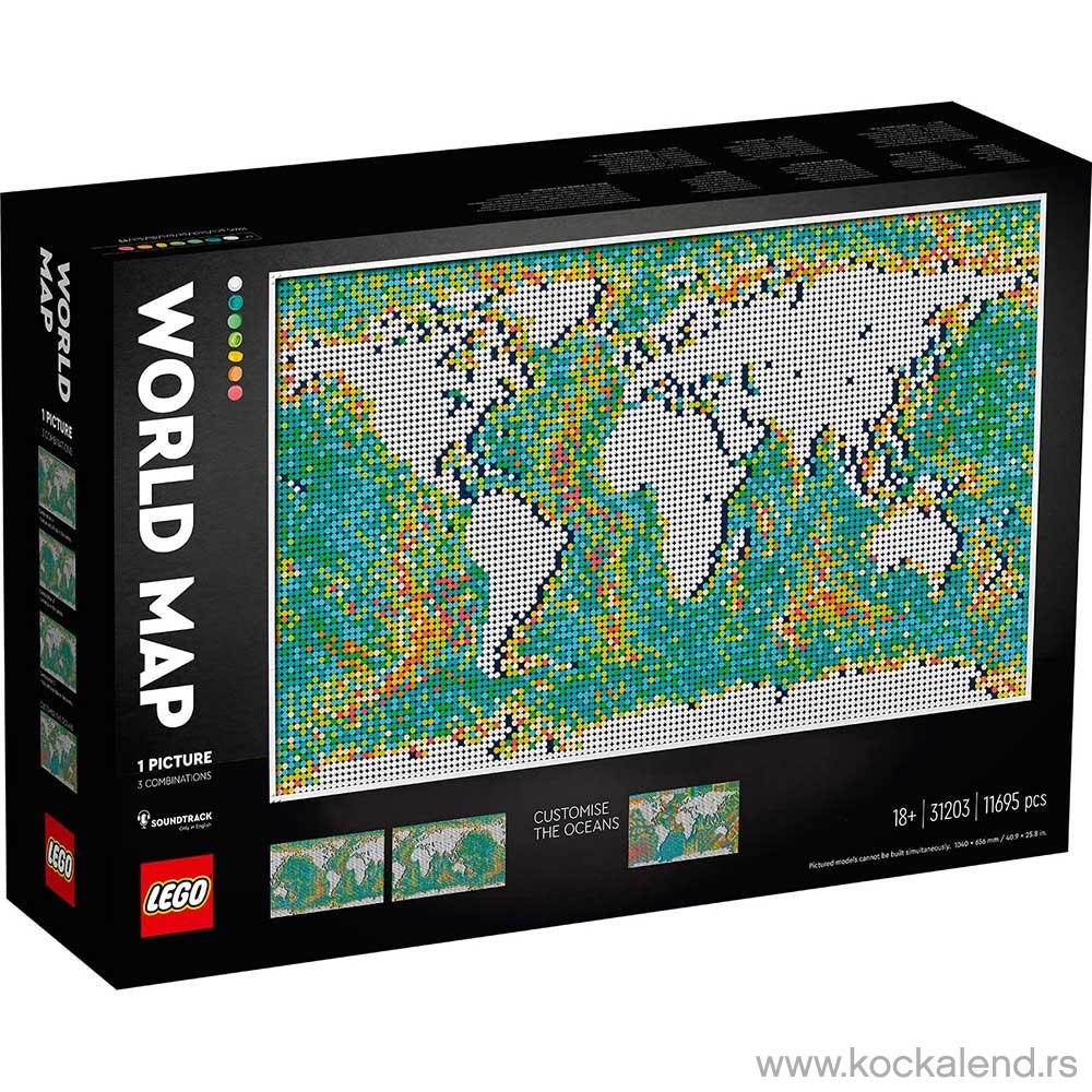 LEGO ART WORLD MAP 