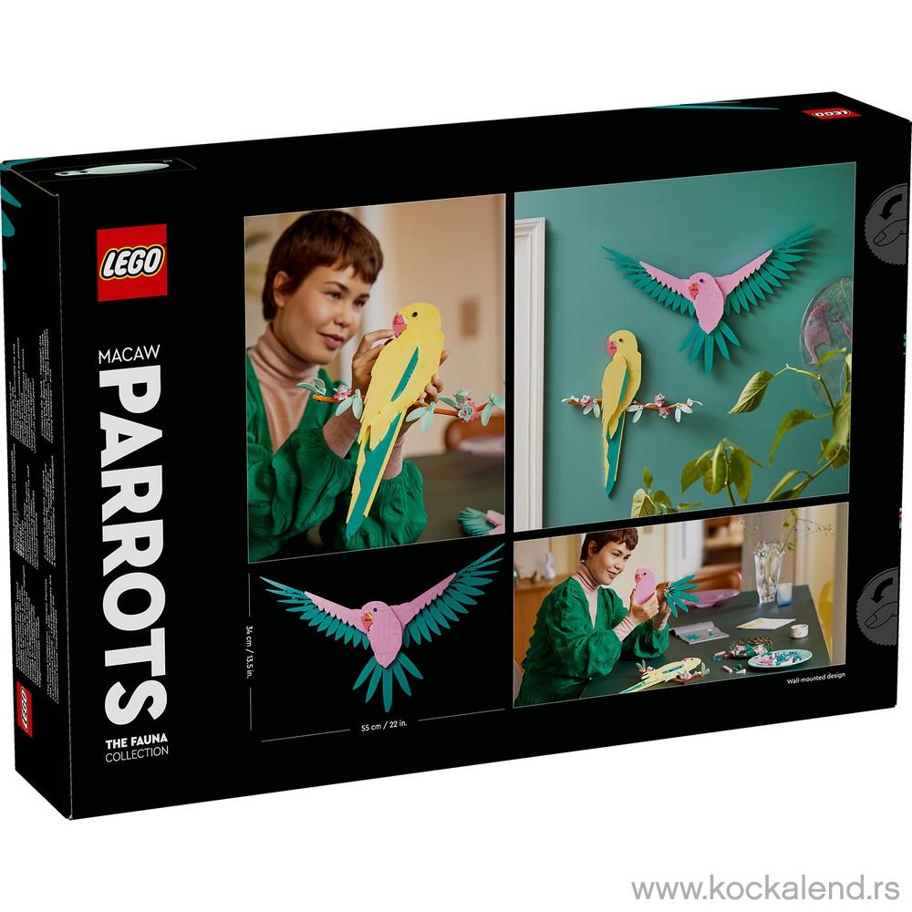 LEGO ART THE FAUNA COLLECTION MACAW PARROTS 