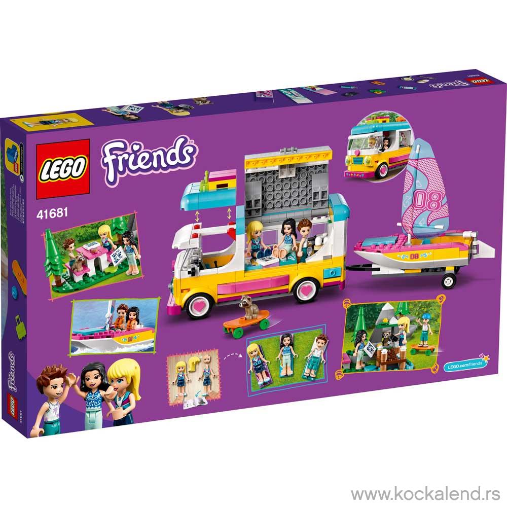 LEGO FRIENDS FOREST CAMPER VAN AND SAILBOAT 