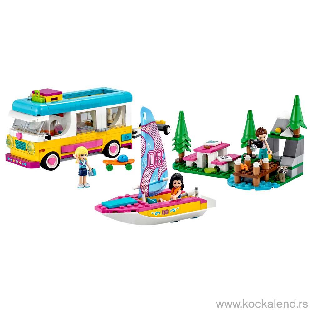 LEGO FRIENDS FOREST CAMPER VAN AND SAILBOAT 