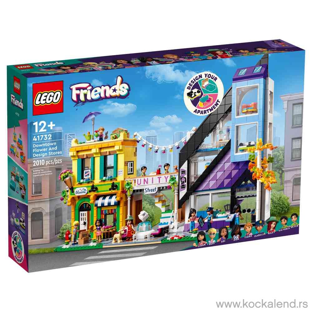 LEGO FRIENDS DOWNTOWN FLOWER AND DESIGN STORES 