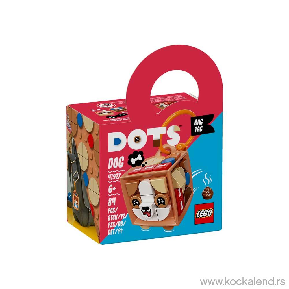 LEGO DOTS BAG TAG DOG 