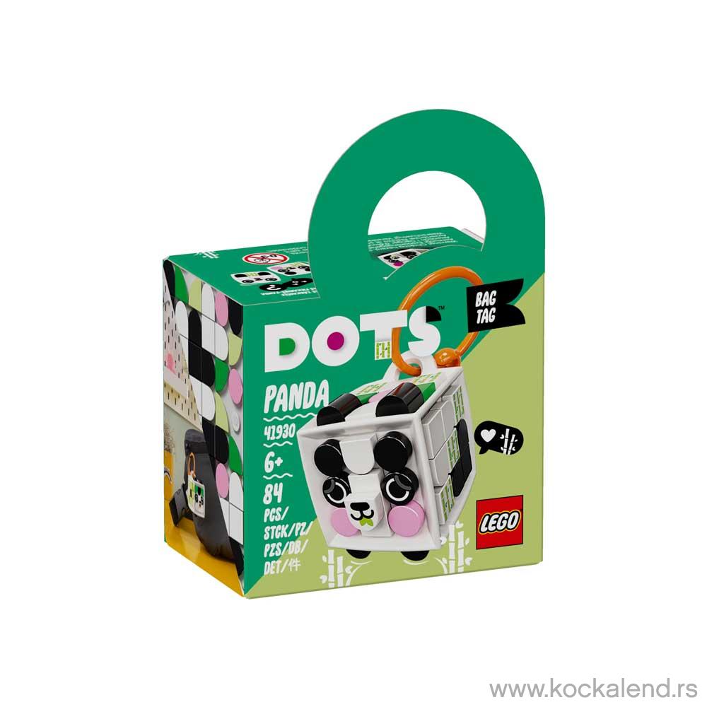 LEGO DOTS BAG TAG PANDA 