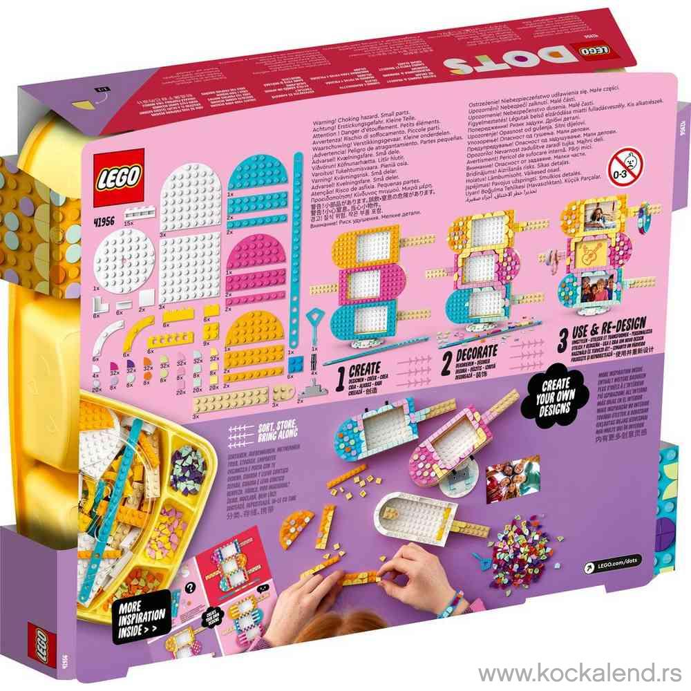 LEGO DOTS ICE CREAM PICTURE FRAMES & BRACELET 