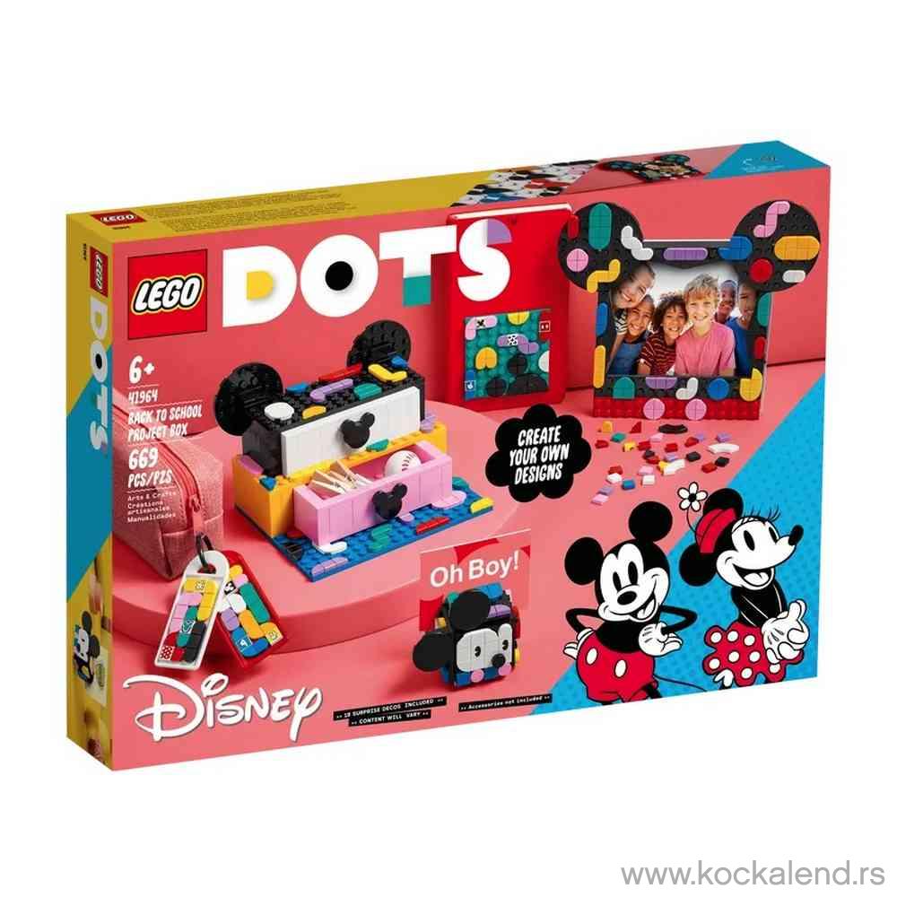 LEGO DOTS MICKEY MOUSE & MINNIE MOUSE BACK-TO-SCHOOL PROJECT BOX 