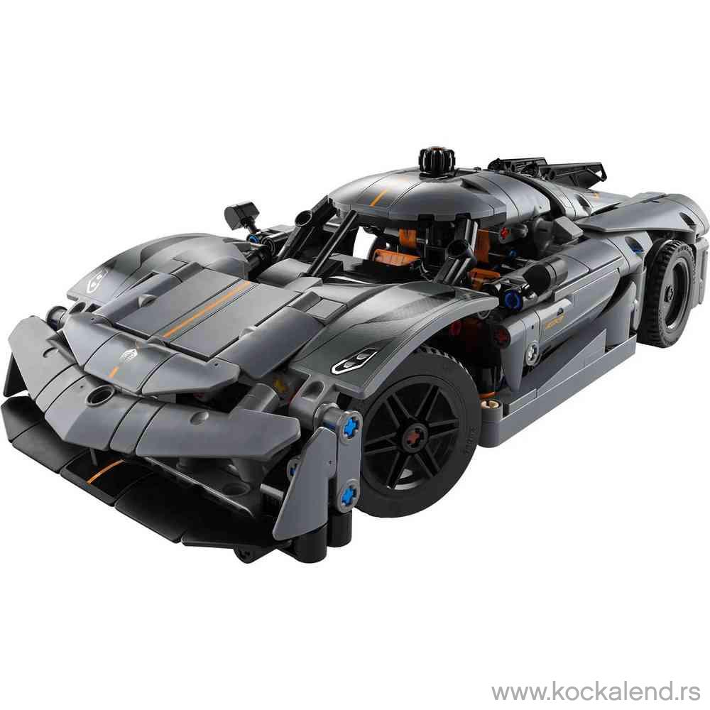 LEGO TECHNIC KOENIGSEGG JESKO ABSOLUT GREY HYPERCAR 