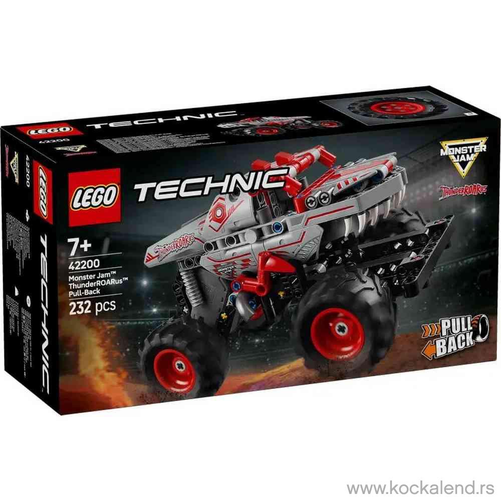 LEGO TECHNIC MONSTER JAM THUNDERROARUS PULL-BACK 