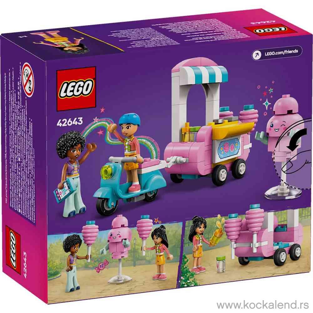 LEGO FRIENDS COTTON CANDY STAND AND SCOOTER