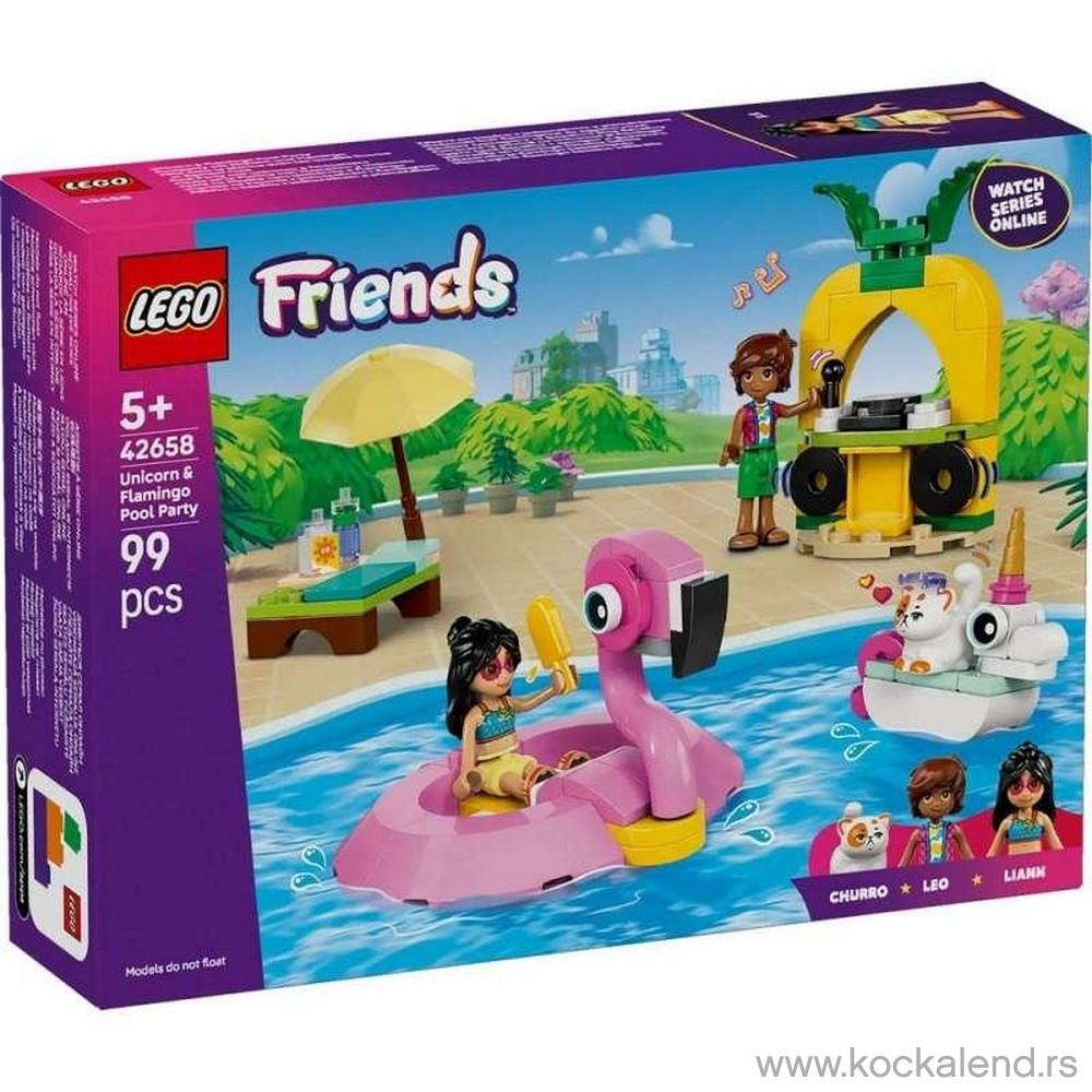 LEGO Unicorn & Flamingo Pool Party 
