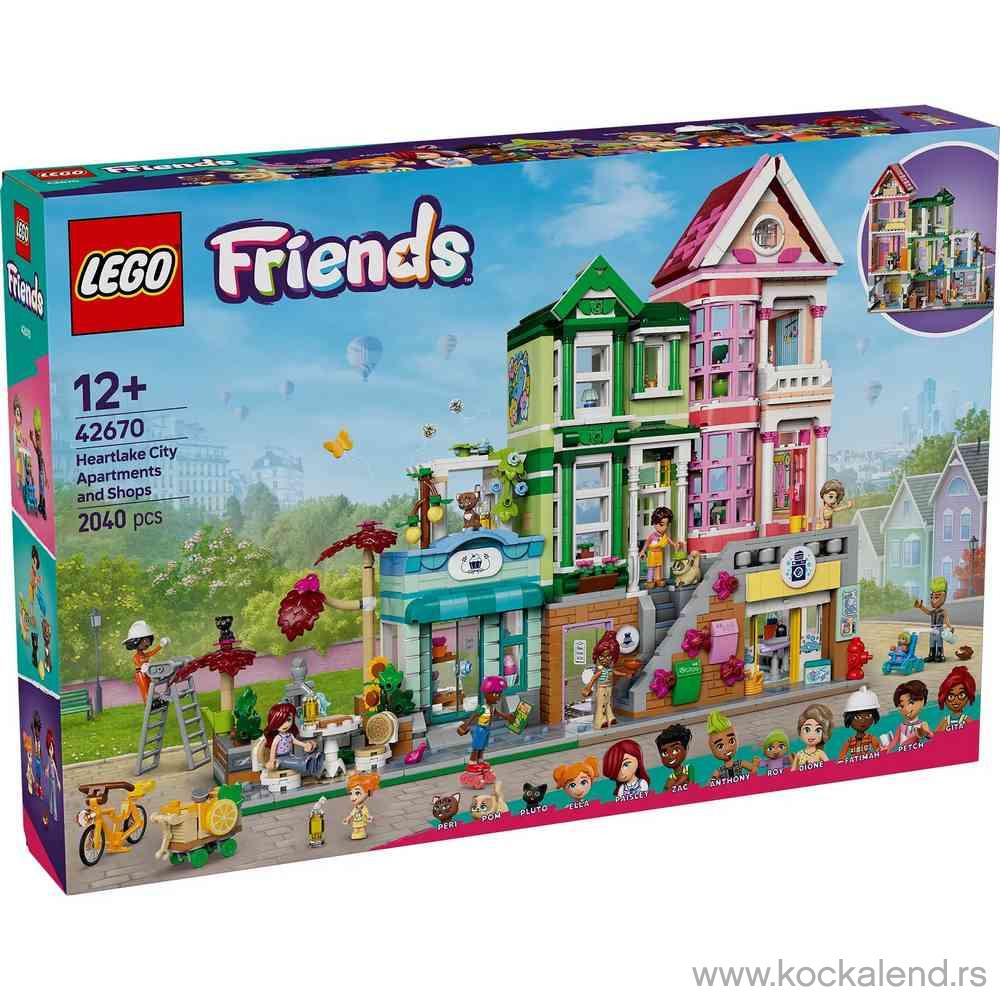 LEGO FRIENDS HEARTLAKE CITY APARTMENTS AND STORES