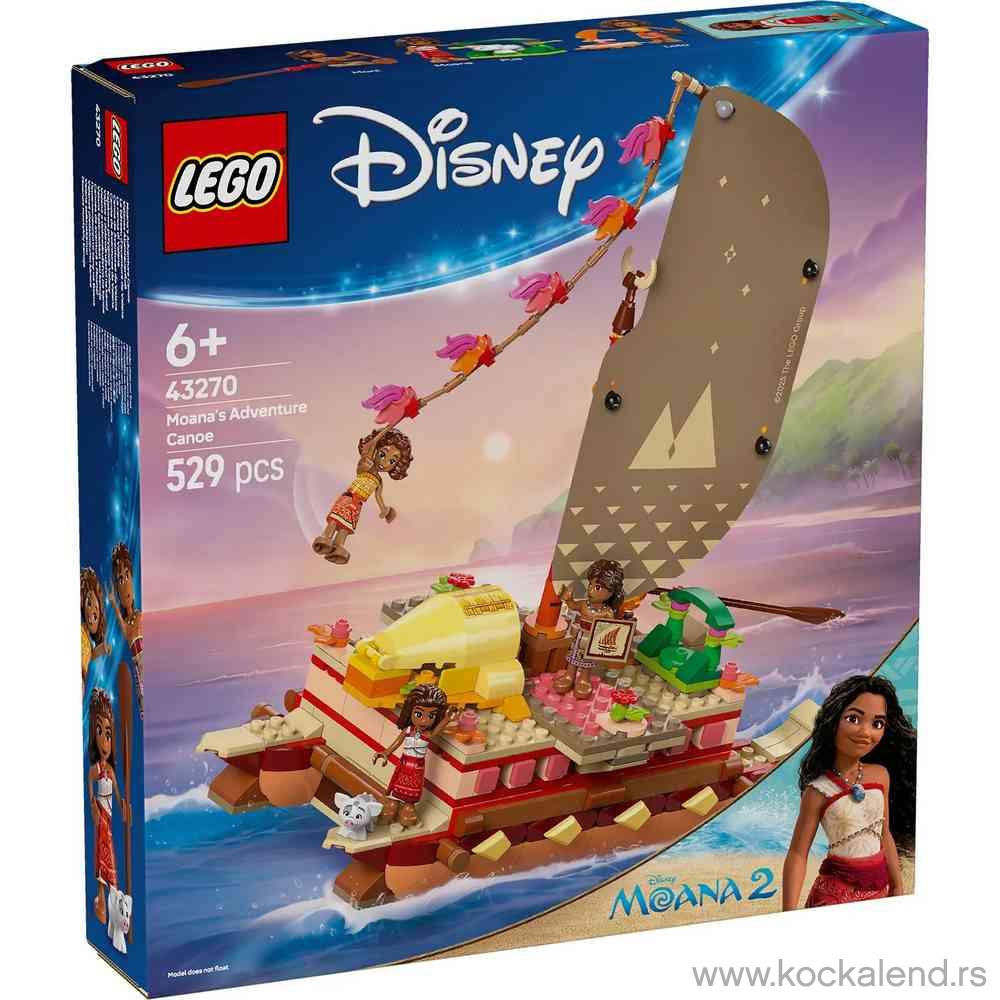 LEGO DISNEY PRINCESS MOANAS ADVENTURE CANOE 