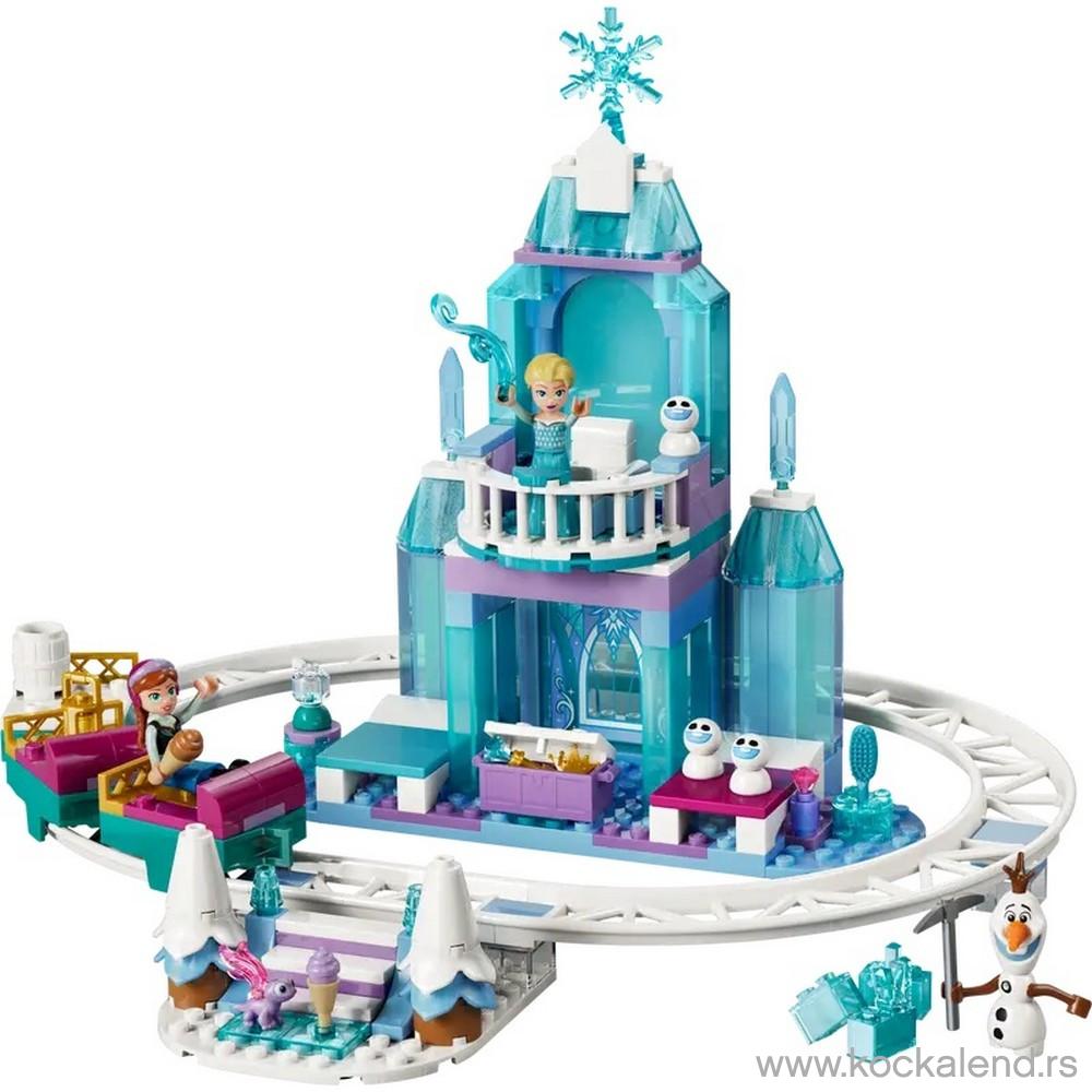 LEGO DISNEY PRINCESS ELZAS ICE CASTLE  AND  SNOW RIDE 