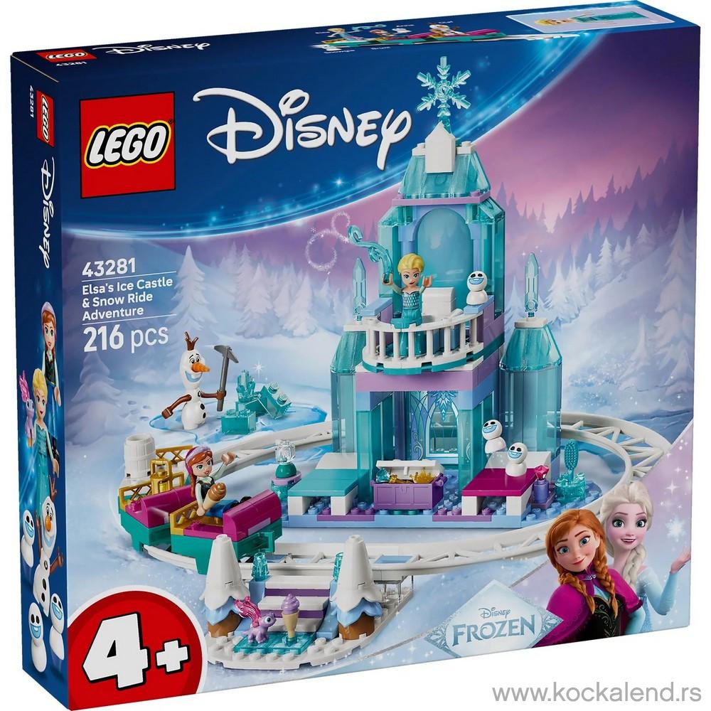 LEGO DISNEY PRINCESS ELZAS ICE CASTLE  AND  SNOW RIDE 