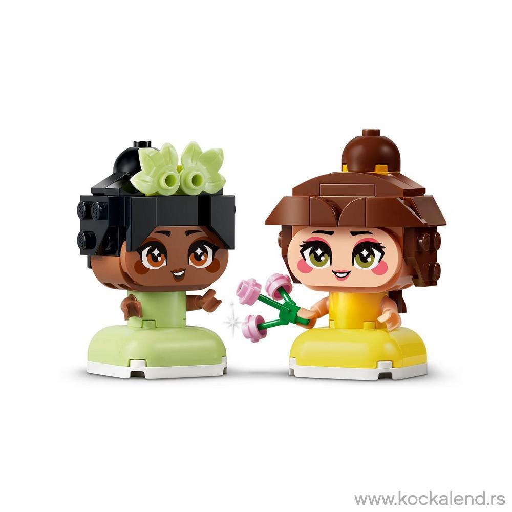 LEGO DISNEY PRINCESS MINI BELLE  AND  TIANA WITH CASTLE 